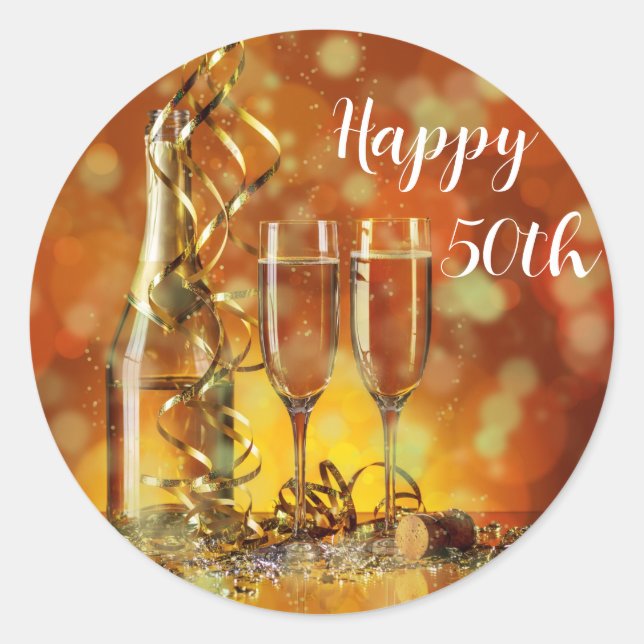 Round Sticker Happy 50h Anniversary (Front)