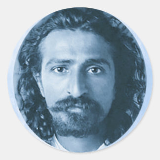 round sticker meher baba