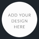 Round Sticker Printing<br><div class="desc">After editing your template in Corjl download it as a PNG with the 'bleed' option selected. Then upload the front template via the 'Personalise' button above to order printed stickers.</div>