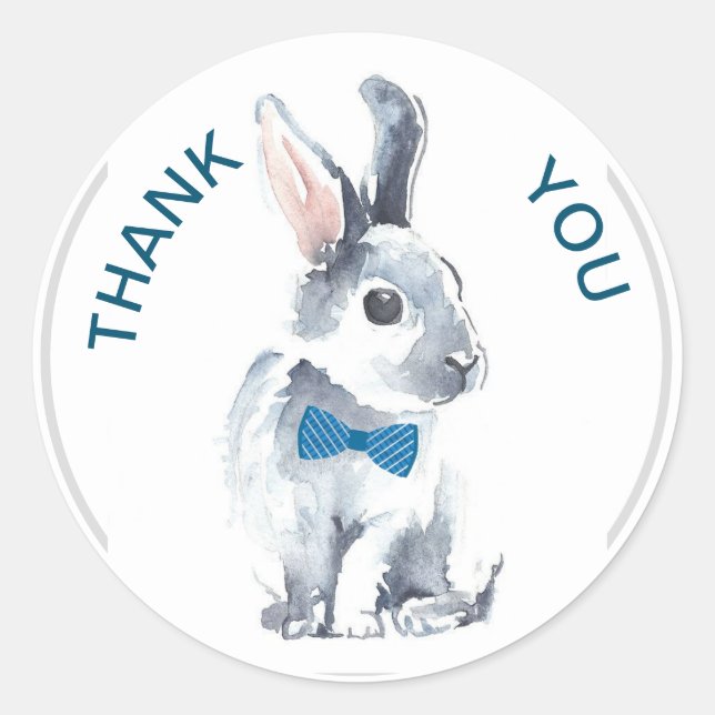 Round Stickers - Little Grey Rabbit (Front)
