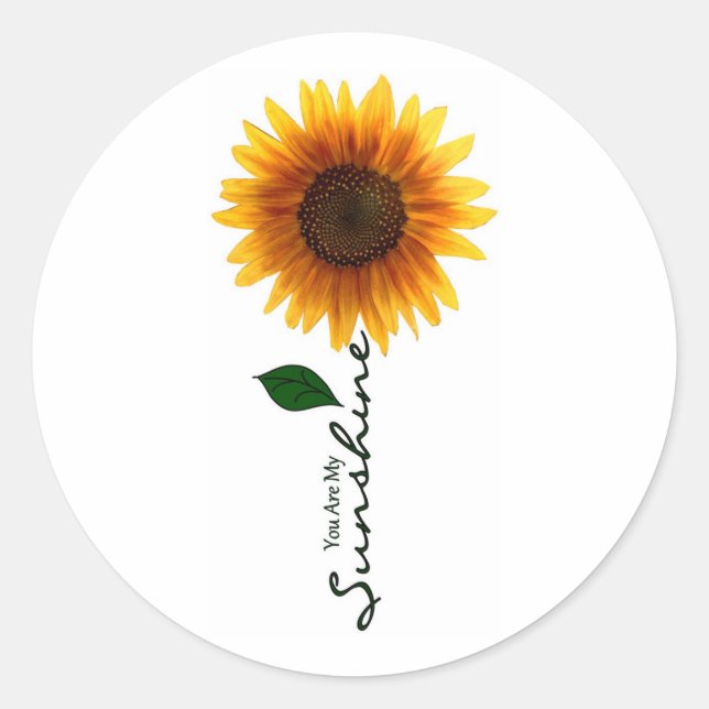 Round Stickers - You Are My Sunshine (Front)