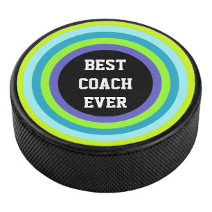 Round Stripes Frame 05 + your backgr. & ideas Hockey Puck