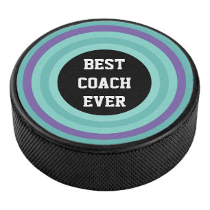 Round Stripes Frame 08 + your backgr. & ideas Hockey Puck