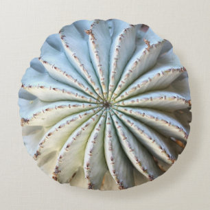 Round Succulent Throw Pillow