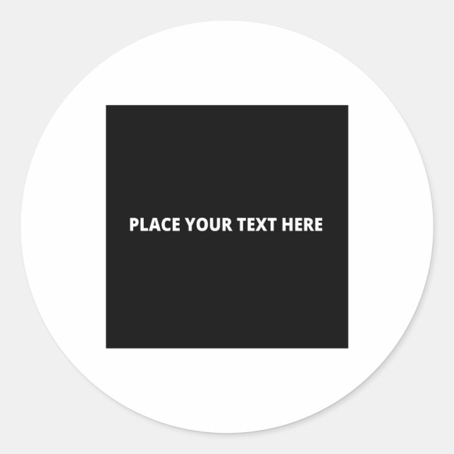 round template classic round sticker (Front)