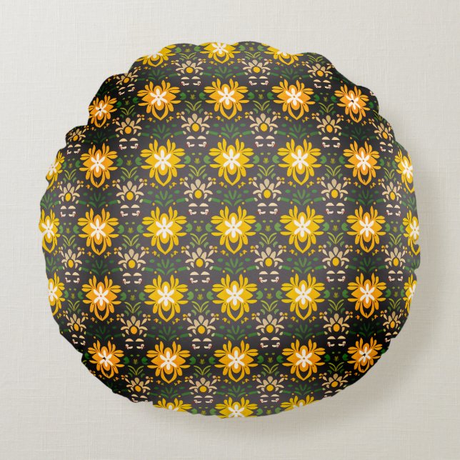 Round Throw Pillow (Front)