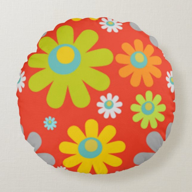 Round Throw Pillow  (Front)