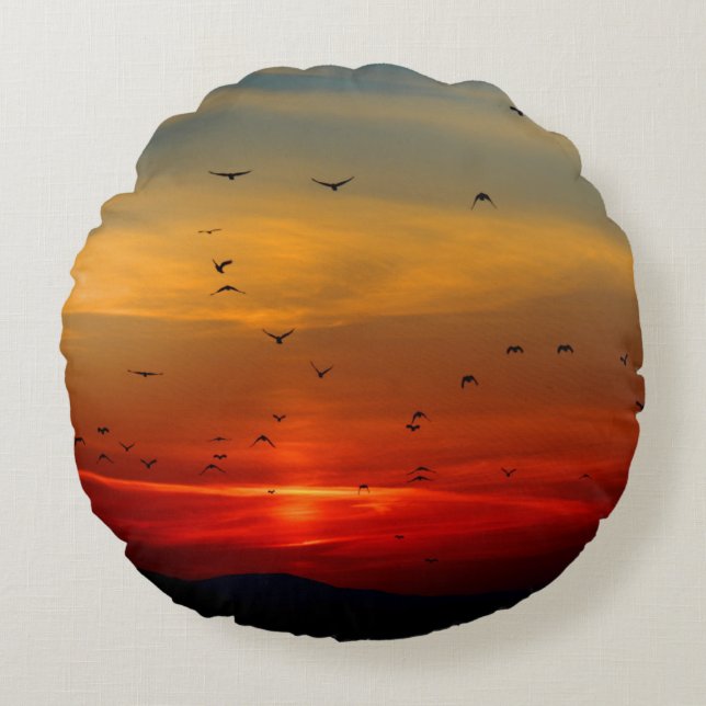 Round Throw Pillow (16") (Front)