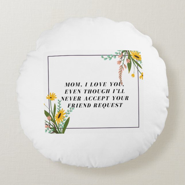 Round Throw Pillow (16") (Front)