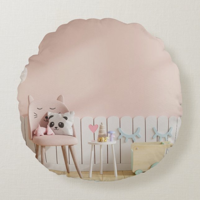 Round Throw Pillow (16") (Front)