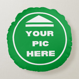 Round Throw Pillow - Add Your Image 