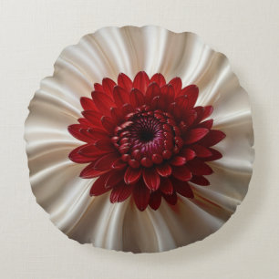 Round Throw Pillow with Japan Colours