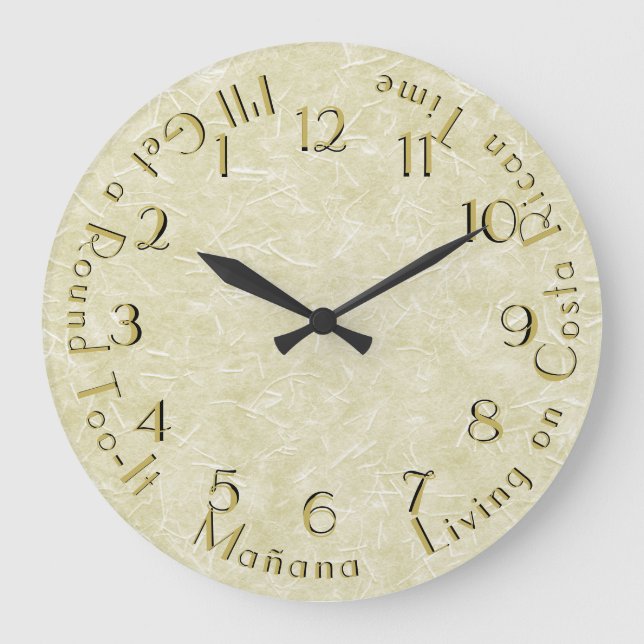 Round Too-It Backward Clock Customisable (Front)
