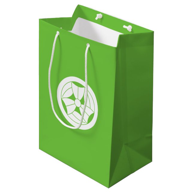 Round Triple-Folded Sasa Medium Gift Bag (Front Angled)