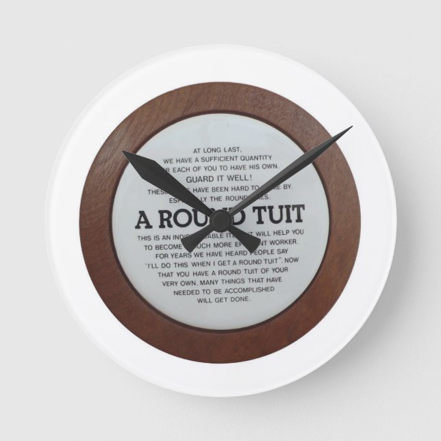 Round Tuit Clock (Front)