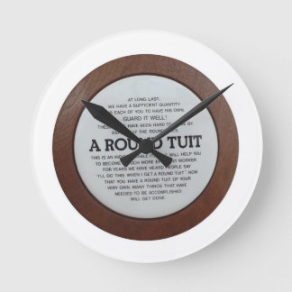 Round Tuit Clock