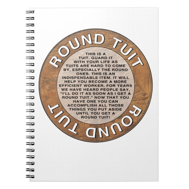Round Tuit Notebook (Front)