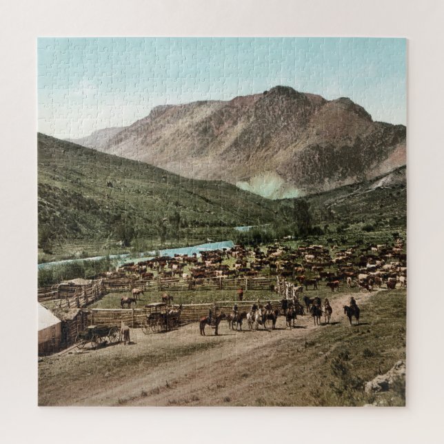 Round Up (Colorado, 1898) Jigsaw Puzzle (Vertical)