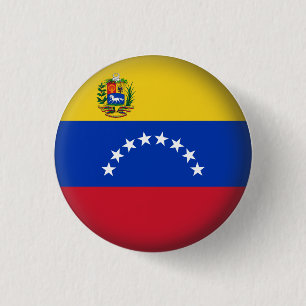 Round Venezuela 3 Cm Round Badge