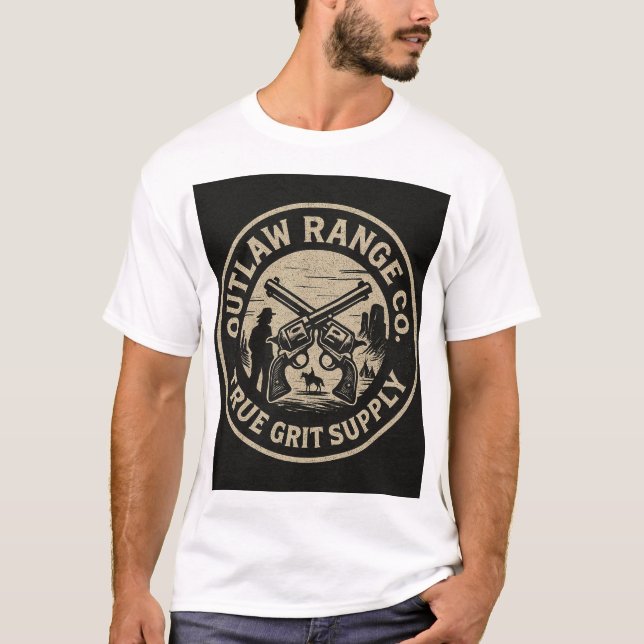 Round western style graphic T-Shirt (Front)