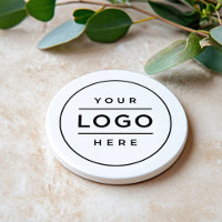 Round White Custom Business Logo Branded