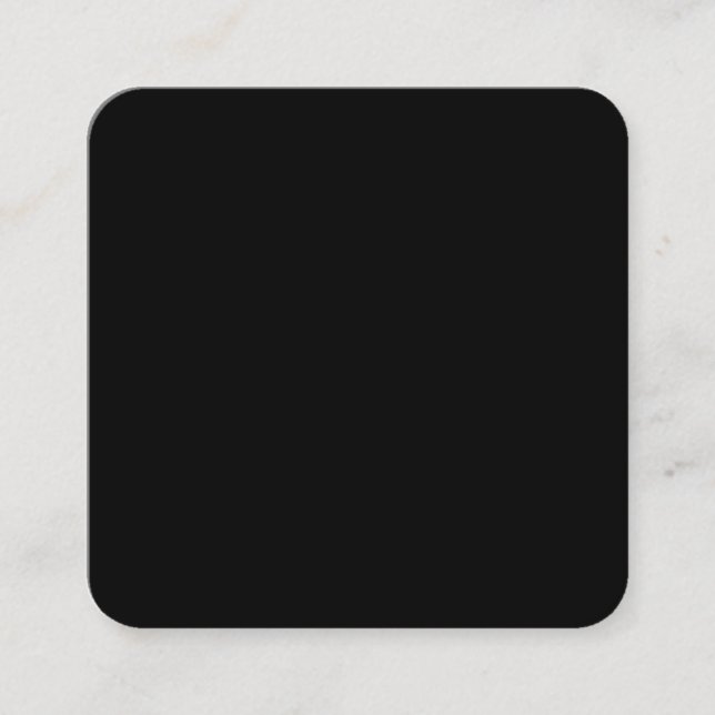 Rounded 2.5" x 2.5" square business card (Front)