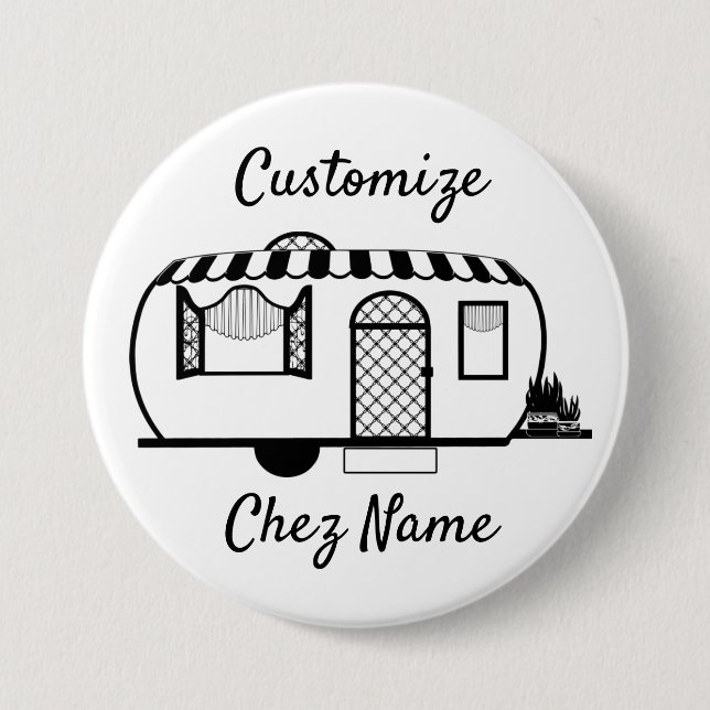 Rounded Caravan Trailer Thunder_Cove 7.5 Cm Round Badge (Front)