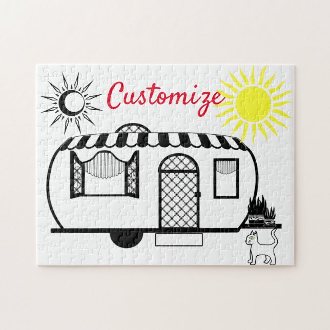 Rounded Caravan Trailer Thunder_Cove Jigsaw Puzzle (Horizontal)