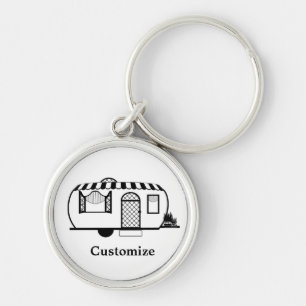 Rounded Caravan Trailer Thunder_Cove  Key Ring