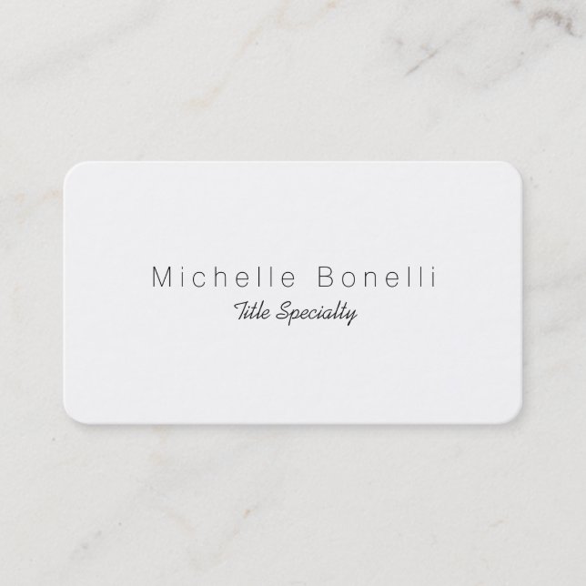 Rounded Corner Classy Stylish Business Card (Front)