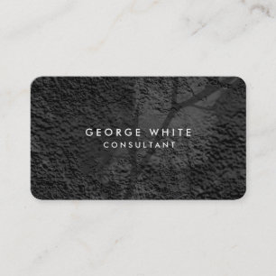 Rounded Corner Grey Black Pattern Professional Business Card