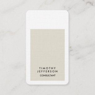 Rounded Corner Premium Linen Elegant Modern Business Card