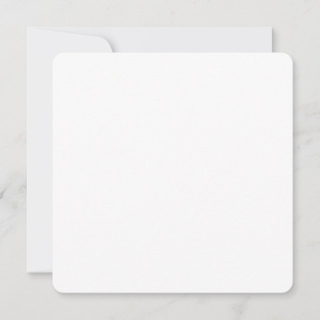 Rounded Corners 5.25" Square Wedding Invitation (Front)