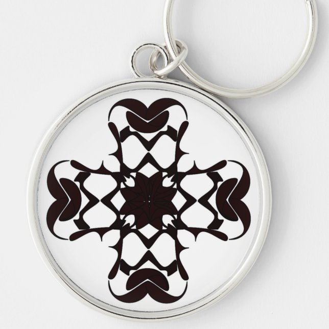 ROUNDED CROSS KEY RING (Front)