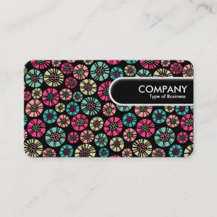 Rounded Edge Tag - Abstract Flowers 031023