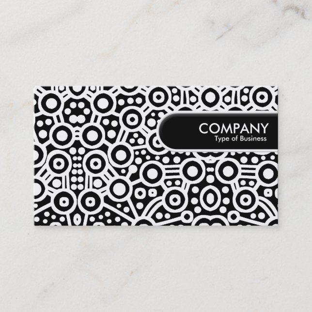 Rounded Edge Tag - Alien Circuits (Front)