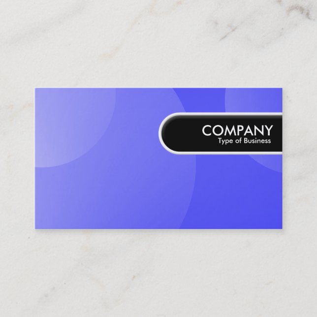 Rounded Edge Tag - Bubble Cloud Blue (Front)
