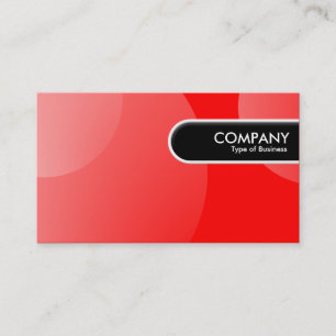 Rounded Edge Tag - Bubble Cloud Red II