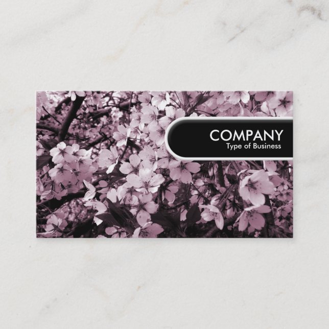 Rounded Edge Tag - Cherry Blossom (Front)