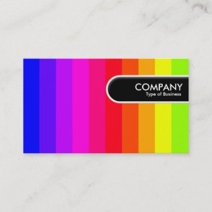 Rounded Edge Tag - Colour Bars