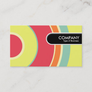 Rounded Edge Tag - Colourful  Circle 01