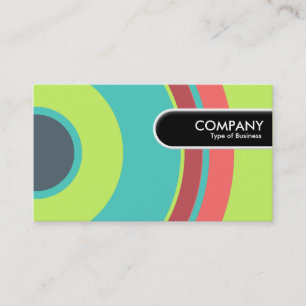 Rounded Edge Tag - Colourful Circle 04