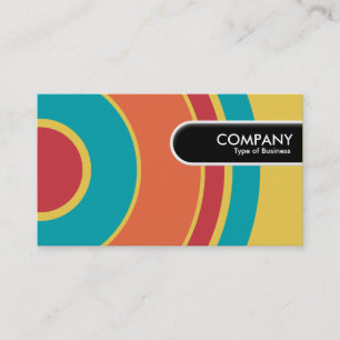 Rounded Edge Tag - Colourful  Circle 05