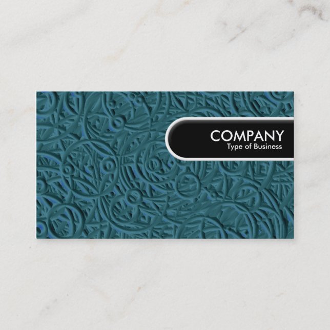 Rounded Edge Tag - Etched Circles (Front)