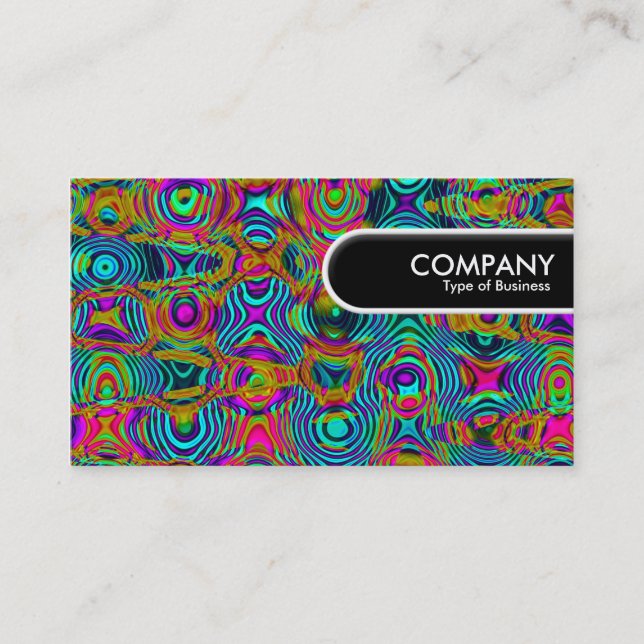 Rounded Edge Tag - Fractal Abstract 191111a (Front)