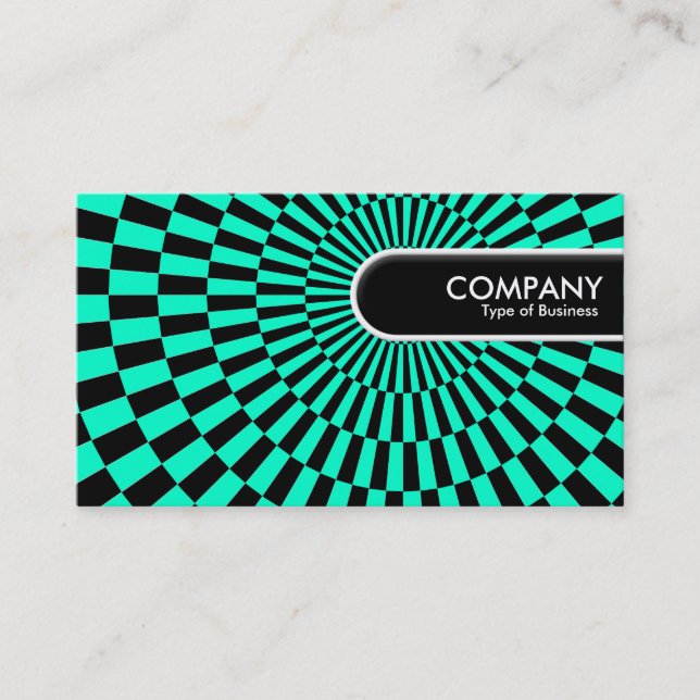 Rounded Edge Tag - Op Art 08 (Front)