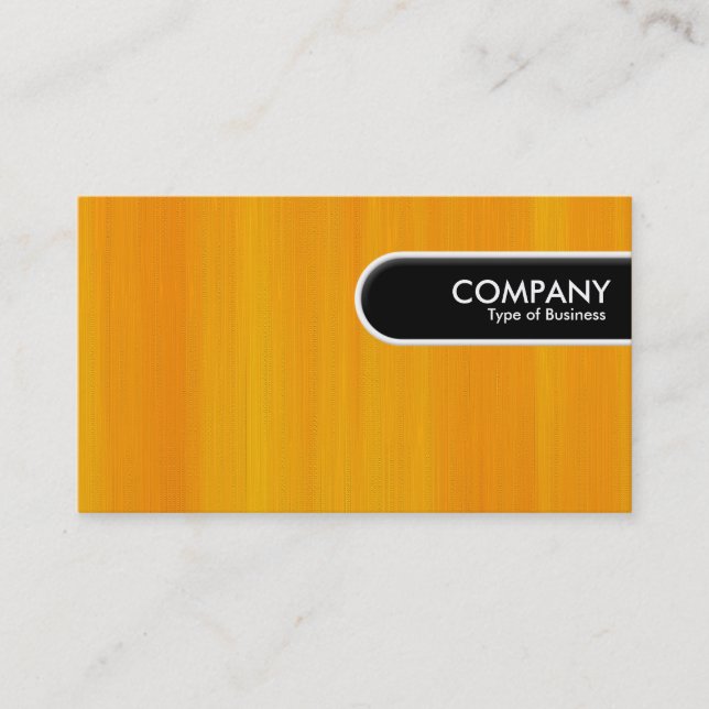 Rounded Edge Tag - Painted Orange (Front)