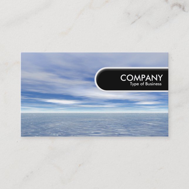 Rounded Edge Tag - Sea and Sky (Front)
