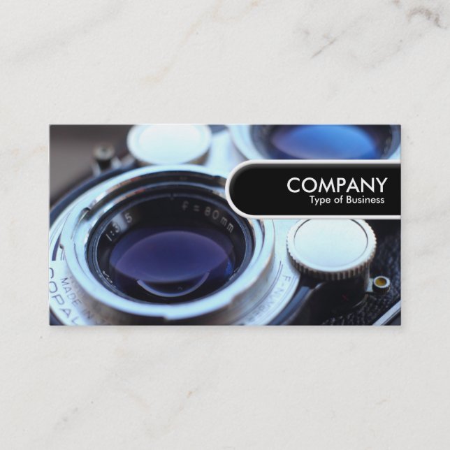 Rounded Edge Tag - Vintage TLR Camera (Front)