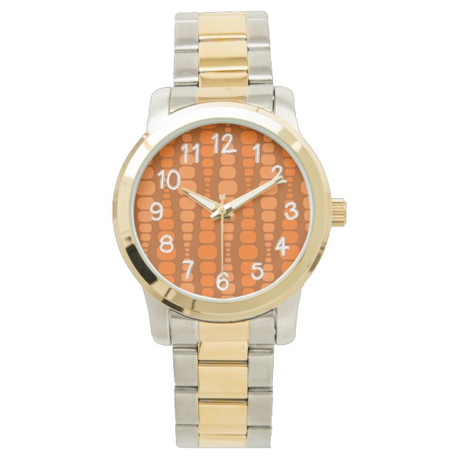Rounded Orange Rectangles  Watch (Front)